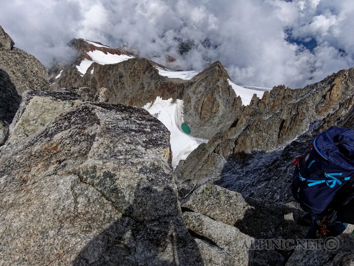 Exposed and icy west face