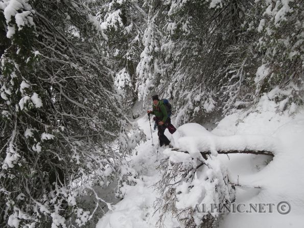 Rjukan Xmas 2015 / IMG_4126 - Wieder einmal zieht es uns nach Rjukan zum Eisklettern, leider ist das Eis alles andere als reichlich noch sind die Temperaturen brauchbar. An den Gaustatoppenfällen frieren uns die Finger bei -20°C und viel Wind ab und in Korkan ist es eigentlich viel zu warm. Die paar brauchbaren Fälle sind komplett mit Seilschaften blockiert. Durch Suchen und risikoreiche Zustiege finden wir aber immer noch ein paar Fälle mit genug Eis für uns alleine ...