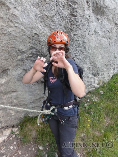 Joe Stickler Gedächtnissteig 6+ / Schneeberg 385m / DSC00742 - Ausgesprochen tolle Route am Großofen die meiner Meinung nach der Himmelsleiter und den Sonnenplatten massive Konkurrenz macht. Bis auf ein paar Schrofen und kleinere Verbindungsquerungen eine absolut abwechslungsreiche Kletterei auf unglaublich tollem Fels. Die Route ist sehr gut gesichert und die 1-2 Stellen die weiter gesetzt sind lassen sich hervorragend mit Friends sichern (wenn es den unbedingt notwendig ist). Die 7er Stelle der 11ten Seillänge läßt sich ausgesprochen schön rechts über "Rudis Letzte Sprosse" umgehen (wird auch notwendig sein wenn man nicht 50kg wiegt und 2m Groß ist, die 2m bring ich aber leider nicht die 50kg !!!) und das wird dann wohl so ein 6er sein.<br /><br />Literatur:<br /><br /><a title="Thomas Behm" href="http://www.thomasbehm.at/hoellenthal.htm" target="_blank">KLETTERFÜHRER  HÖLLENTHAL-RAX-SCHNEEBERG</a> oder die <a href="http://thomasbehm.at/schneeberg_topos.htm" target="_blank">Homepage</a> von Thomas Behm<br /><a title="Bergsteigen.at" href="http://www.bergsteigen.at/de/touren.aspx?ID=224" target="_blank">Bergsteigen.at</a>