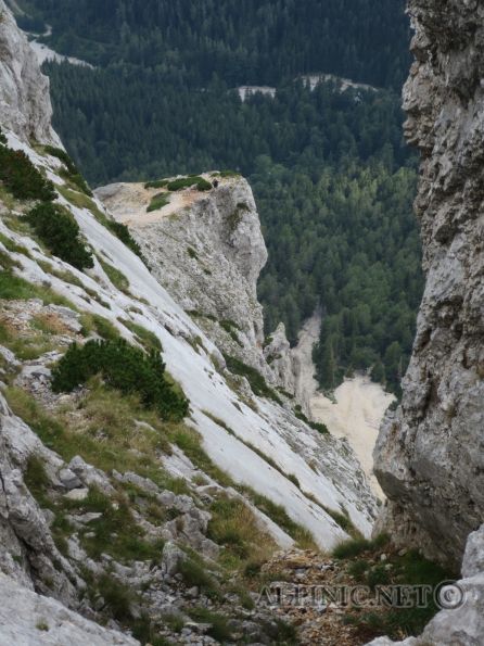 Sturmzeit 6+ 280m / Preinerwand / Rax / IMG_3624 - Zärtlich angesicherte Route auf der Preinerwand im Bereich des Malersteigs mit leichtem Alpingehabe. Eigentlich durchwegs gut gesichert, vor allem in den steileren Passagen auch engere Absicherung. Warum auch immer, in den Plattensektionen stecken nur wenige Haken und dass teilweise in weiten Abständen. Manchmal etwas störend sind die in der Route ungünstig gelagerten Graspolster die ihr Übriges zu den weiten Abständen tun. Die Bewertungen sind hie und da etwas wunderlich, z.B. die Schlüsselstelle sollte statt "diffizile 6+" eigentlich als "leichte 7" beschrieben werden ;).<br /><br />Allgemein finden sich aber immer wieder schöne Kletterstellen und die Tour ist auf jeden Fall einen Besuch wert.<br /><br />p.s. Der Felssturz am Einstiegsbereich hat keine der Bohrlaschen erwischt und auch der dazugehörige Fels scheint in Ordung zu sein. Allerdings liegt im Standbereich recht viel loses Felsmaterial herum.